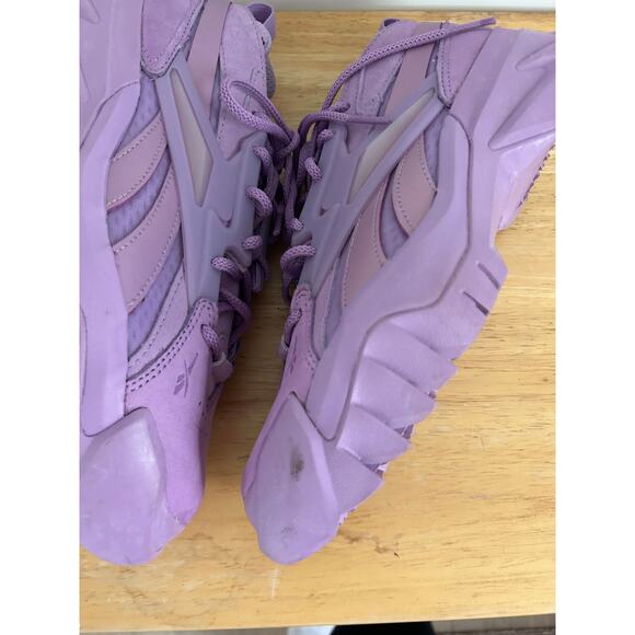 Cardi B Reebok Club V2 Puzzled Purple Sneakers - Size 9 - Picture 9 of 11